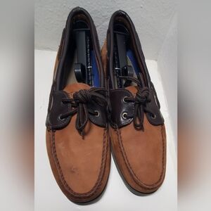 Sperry Brown Leather Boat Shoes